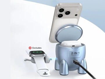 Il peut recharger un iPhone et des AirPods en même temps. (Source de l'image : Ugreen)