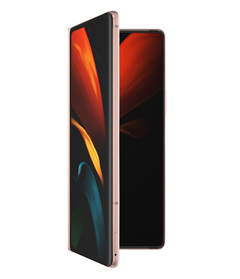 Le Samsung Galaxy Z Fold2 5G est très élégant et impressionne par sa flexibilité grâce à sa nouvelle charnière. (Source de l'image : Samsung)