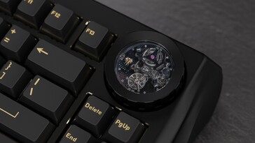 Clavier mécanique sans fil WS Nama Mouvement tourbillon Noir Eclipse. (Source de l'image : Wuque Studio)