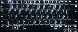 Éclairage du clavier avec deux niveaux de luminosité