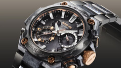 La Casio G-Shock MRG-B2000JS-1AJR (photo) est dotée d'un bracelet et d'une lunette traités avec un revêtement DLC (Diamond-like Carbon). (Source de l'image : Casio)