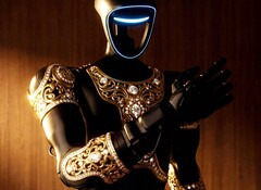 Caviar offre au robot humanoïde Unitree G1 une métamorphose luxueuse avec un look noir et or (Source : Caviar)