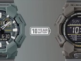 Les bracelets écologiques sont un mélange de tissu en nylon et de tissu en plastique PET recyclé (source : Casio)