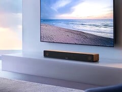 La barre de son TH-WD05 de JVC Kenwood offre un son surround et des dialogues clairs grâce à des haut-parleurs à cônes en bois. (Source de l'image : JVC Kenwood)