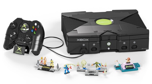 Le kit de construction Microsoft XBOX de Mattel Brick Shop.