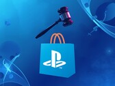 Le logo du PlayStation Store apparaît sous le marteau