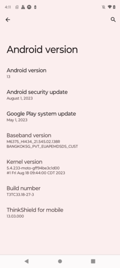 Logiciel Motorola Moto G84