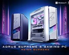 Le Supreme 5 est disponible en noir et en blanc "ICE" selon la configuration (Image source : Gigabyte)