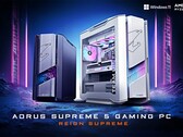 Le Supreme 5 est disponible en noir et en blanc "ICE" selon la configuration (Image source : Gigabyte)