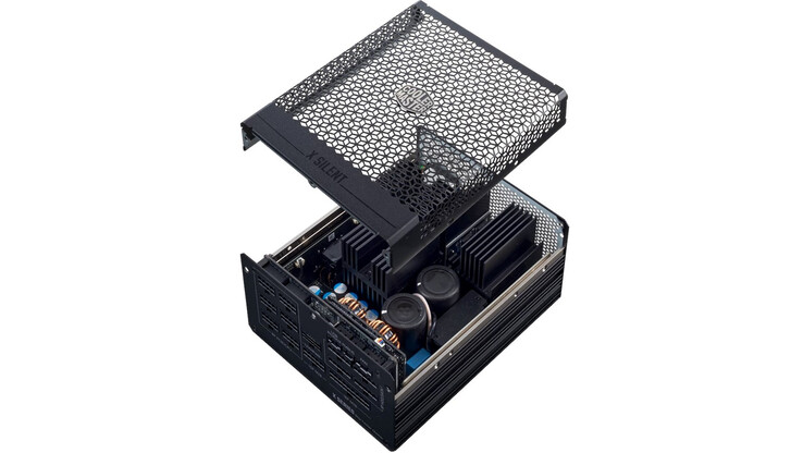 L'intérieur de l'alimentation Cooler Master X Silent 1100W (Image source : FanlessTech)