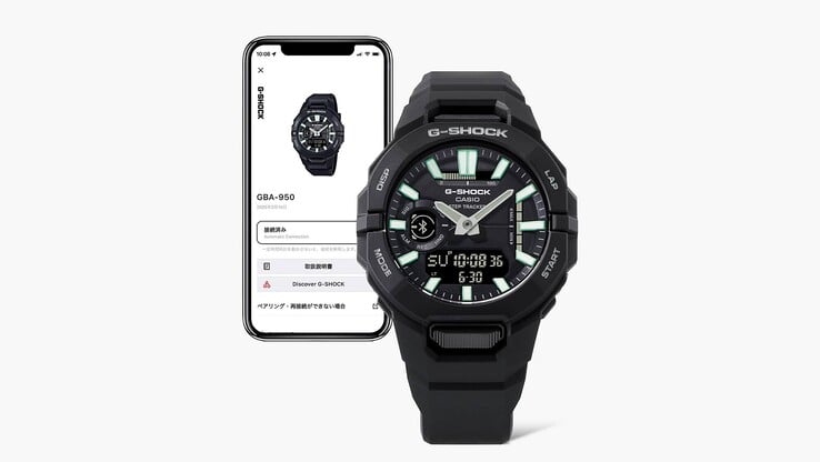 La montre Casio G-Shock GBA-950-1A. (Source de l'image : Casio)