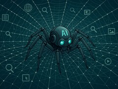 Les AI crawlers sont des bots, c&#039;est-à-dire des programmes automatisés. Semblables à une araignée, ils se déplacent sur l&#039;internet pour collecter des informations. (Source de l&#039;image : ChatGPT / OpenAI)