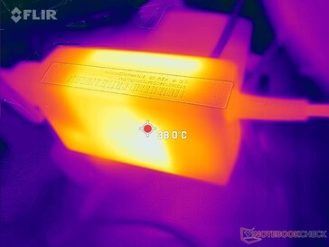 L'adaptateur secteur peut atteindre 38 °C en cas de fonctionnement prolongé de charges exigeantes