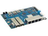 Le Banana Pi BPI-R4 mesure 148 x 100,5 mm et pèse 250 g. (Image source : Banana Pi)