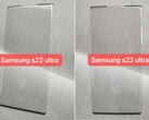 Le Galaxy S22 Ultra aura des bords fins sur tous les côtés. (Image source : @UniverseIce)