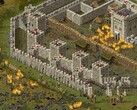 Une image représentant un château dans Stronghold : Definitive Edition, désormais en vente sur Steam.