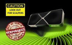 Les GPU de jeu GeForce RTX 5090 et RTX 5080 sont obscènement difficiles à obtenir, du moins pour l&#039;instant. (Source de l&#039;image : Nvidia, édité)
