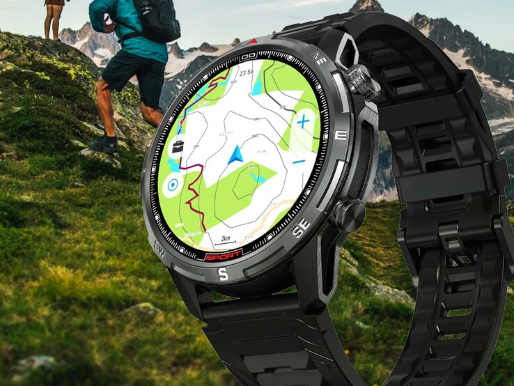 Les cartes peuvent être téléchargées sur la montre pour une utilisation hors ligne.