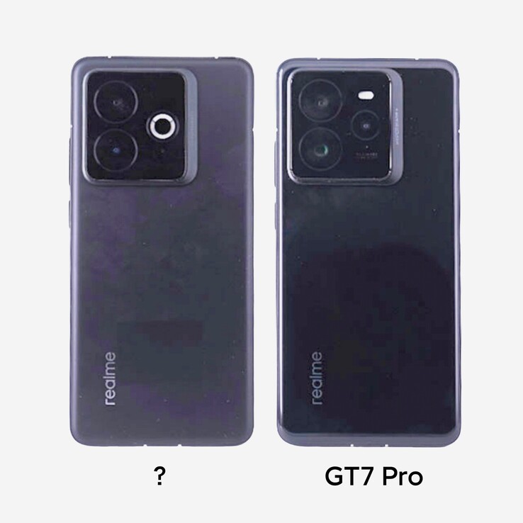 Le prochain smartphone de Realme présente une bosse d'appareil photo différente de celle du GT 7 Pro.  (Source : Digital Chat Station via Weibo)
