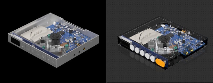 Le Discdream 2 Ultra (à gauche) prend en charge un double DAC pour les casques équilibrés, ce qui n'est pas le cas du Discdream 2 (à droite). (Source de l'image : Moondrop)