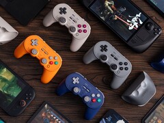Le 8BitDo Pro 3 est disponible en quatre couleurs et compatible avec plusieurs systèmes d'exploitation. (Source de l'image : 8BitDo)