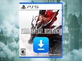 Boîte de Final Fantasy 7 Revelation pour PS5 affichée avec une icône de téléchargement