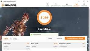 Fire Strike (Haute performance, sur secteur)