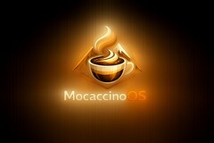 MocaccinoOS desktop Linux AI-made logo non officiel pour la version 26.03