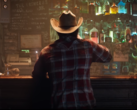Une capture d'écran de Wolverine en flanelle et chapeau de cow-boy dans la bande-annonce de Marvels Wolverine (source d'image : PlayStation YT)