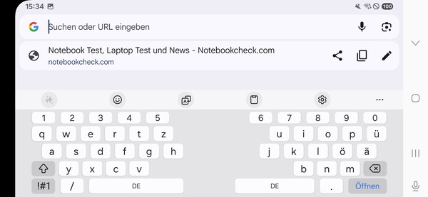 Clavier horizontal