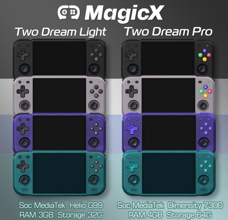 Spécifications de Two Dream Light et Two Dream Pro.