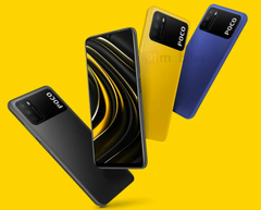 Le Poco M3 sera disponible en trois couleurs. (Source de l&#039;image : 91Mobiles)