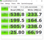 Dell G5 15 5587 - CrystalDiskMark 5 (SSD).