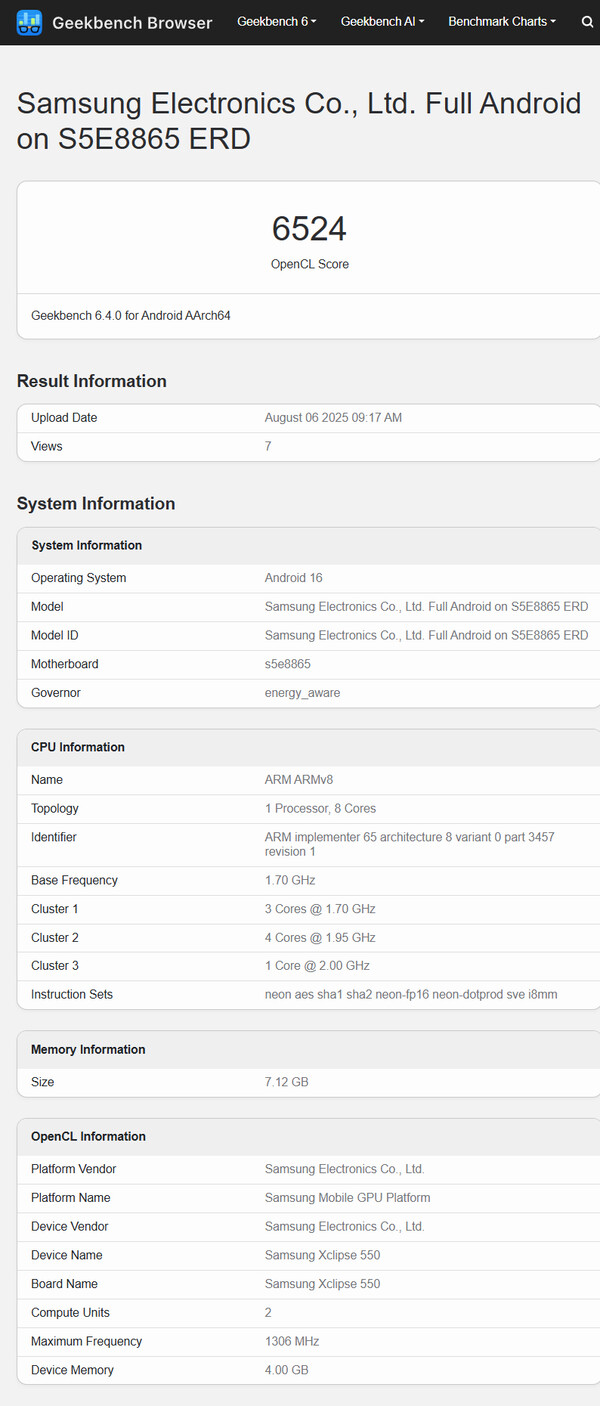(Source : Geekbench)