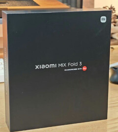 Emballage de lancement présumé du MIX Fold 3. (Source de l&#039;image : Xiaomi)