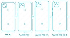 Le pixel 5 rend. (Source : OnLeaks)