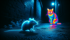 L&#039;université de Fudan met au point un implant rétinien à nanofils de tellure permettant à des souris aveugles de voir la lumière visible et infrarouge. (Source de l&#039;image : Dall-E 3 AI)