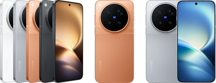 Options de design et de couleurs de la série Vivo X500 Pro