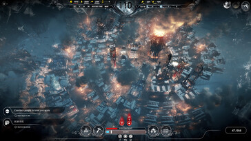 Une image montrant une séquence de jeu tirée de Frostpunk.