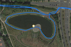 GPS Garmin Edge 500 - Tour d'un lac.