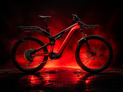 Le vélo électrique Specialized Levo 4 X est disponible dans une version rouge vif