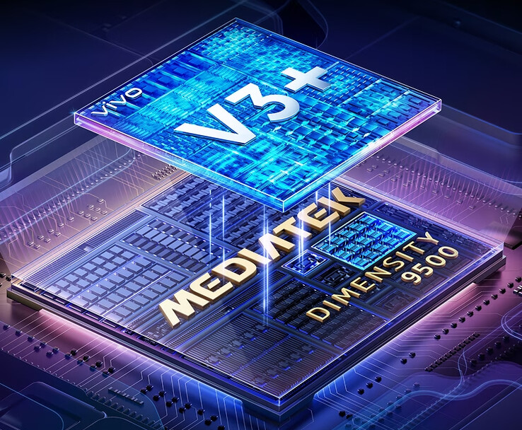 Les Vivo X300 et X300 Pro associent le chipset Dimensity 9500 de MediaTek à un chipset d'imagerie V3+ développé en interne par Vivo (Source : Vivo)