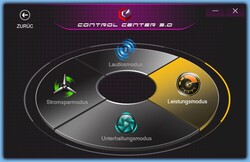 Modes de fonctionnement du Centre de contrôle