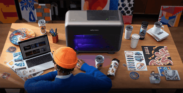 Flux de travail de l'imprimante UV E1.