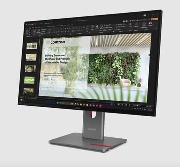 Vue de face du moniteur OLED Lenovo P27UL.