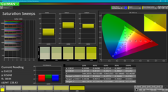 Niveaux de saturation avant calibration.