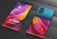 Ce concept Xiaomi est doté d&#039;un mécanisme coulissant et d&#039;un écran partiellement enveloppant. (Source de l&#039;image : LetsGoDigital/Sarang Sheth)