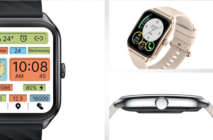 La smartwatch est dotée d'une couronne rotative fonctionnelle (Image source : Zeblaze)