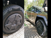Les nouvelles roues Cybertruck Core avec des Pirellis toutes saisons (Image source : COC)