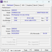 Carte mère CPU-Z